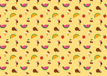 Summer Fruits' Pattern, Inspiration Wallpaper