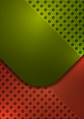 Poster - Abstract design square round background, perforation. Vector