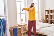 © Krakenimages.com - Young redhead man somnambulist sleepwalking at bedroom