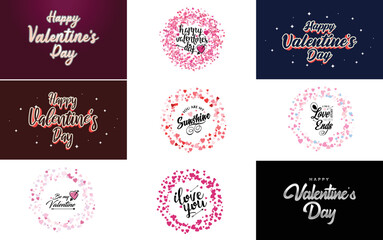 Sticker - Be My Valentine Valentine's holiday lettering for greeting card