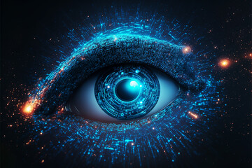 watchful female eye