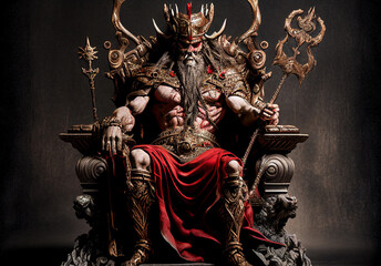 Deacon on royal throne. Lord of evil..