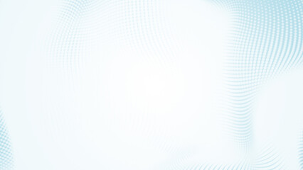 Poster - Abstract dot white blue wave pattern gradient  texture technology background.