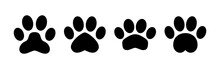 Paw Icon Vector For Web And Mobile App. Paw Print Sign And Symbol. Dog Or Cat Paw
