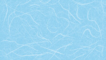 太い繊維の入った和紙風の背景・テクスチャー素材　8K UHDサイズ　薄い・明るい水色／空色／青