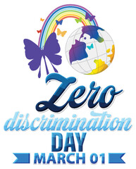 Wall Mural - zero discrimination day banner design