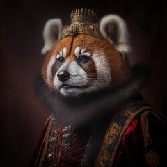 Wall Mural - Portrait of the little panda king