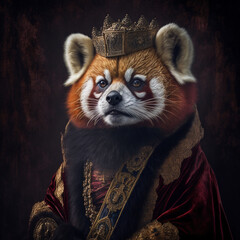 Wall Mural - Portrait of the little panda king