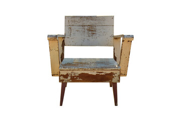 Poster - Old wooden arm chair