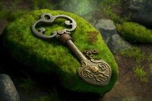 Among The Moss On An Old Stone, I Found A Key. Generative AI