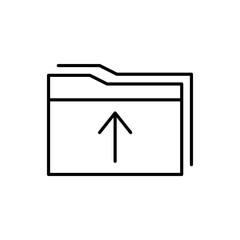 Fototapete - Document icon isolated on white background. Folder symbol modern, simple, vector, icon for website design, mobile app, ui. Vector Illustration