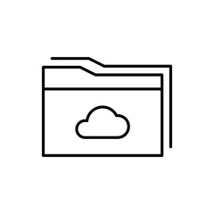 Fototapete - Document icon isolated on white background. Folder symbol modern, simple, vector, icon for website design, mobile app, ui. Vector Illustration