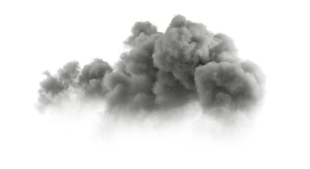 Poster - Black darkness cloudy cut out backgrounds 3d illustration png files