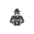 © alekseyvanin - Computer hacker vector icon