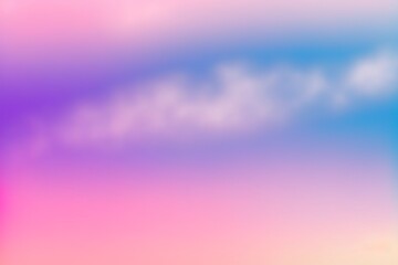 Wall Mural - abstract blurred sunset sky and clouds background with glowing flare light. background of blurred pi