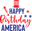 © koushik - Happy Birthday America svg