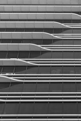 Aufkleber - Exterior of modern architecture. Building abstract background