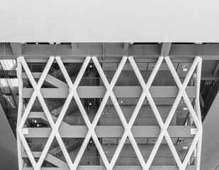 Aufkleber - Exterior of modern architecture. Building abstract background