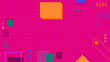 © petrukjowodesign - Modern pink colored background. Geometric vector design.