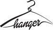 hanger sign icon, vector illustration