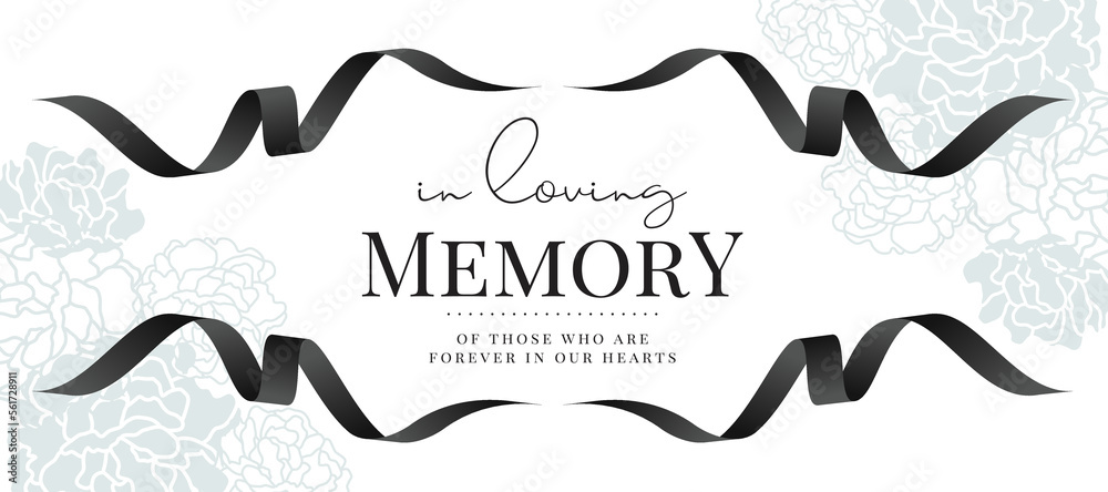 In loving memory of those who are forever in our hearts text in center ...