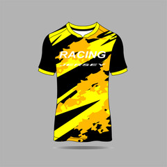 Wall Mural - Football Jersey design template. Football club uniform T-shirt front view