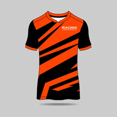 Wall Mural - Football Jersey design template. Football club uniform T-shirt front view