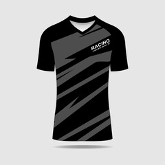 Wall Mural - Football Jersey design template. Football club uniform T-shirt front view