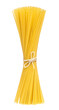 Spaghetti pasta isolated on transparent background. PNG format	
