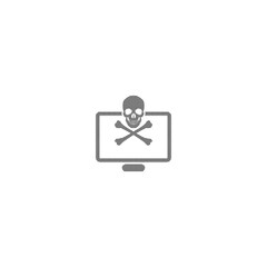 Poster - Computer hacker icon isolated on white background