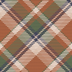 Wall Mural - Check plaid seamless fabric texture. Diagonal print.