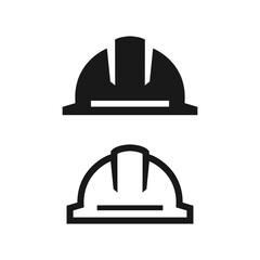 Hard Hat Logo Design Template Inspiration, Vector Illustration.