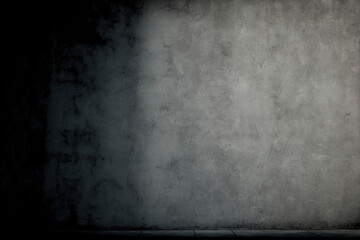 Poster - texture of old gray concrete wall for dark gray background. generative ai