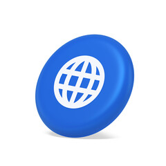 Poster - internet connection global browsing information button cyberspace data search 3d side view icon