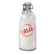 Vintage milk bottles illustration