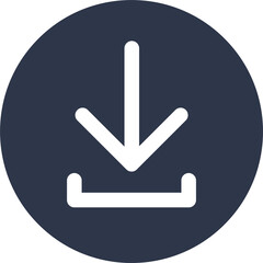 Poster - Download solid icon in black colors. Arrow signs illustration.