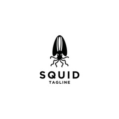 Wall Mural - Squid  logo icon design vector illustration