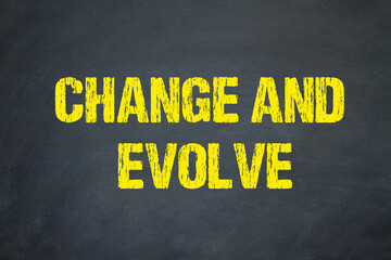 Sticker - change and evolve	