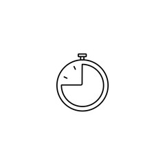 Poster - Time and clock line icons. Vector linear icon set.