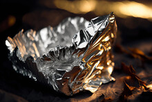 Crumpled Aluminum Foil Made By Generative Ai