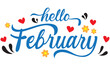 Hello February, holiday lettering decor