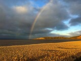 Fototapeta Tęcza - rainbow over sea