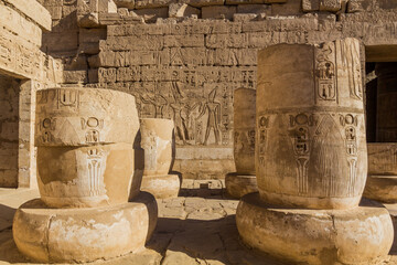 Wall Mural - Ruins of Medinet Habu (Mortuary temple of Ramesses III) at the Theban Necropolis, Egypt