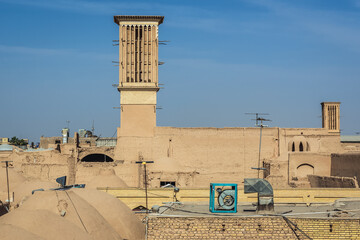 Canvas Print - Badgir - Windtower in Yazd city in Iran