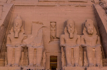 Wall Mural - Great Temple of Ramesses II  in Abu Simbel, Egypt