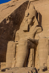 Wall Mural - Ramesses II statue at the Great Temple of Ramesses II  in Abu Simbel, Egypt