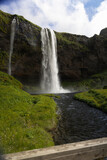 Fototapeta Tęcza - Seljalandsfoss waterfalls in Iceland.