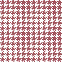Brown Houndstooth Pattern On Whitebackground.Wallpaper, Abstract Background,Tablecloths, Clothes, Shirts, Dresses, Bedding, Blankets And Other Textile	