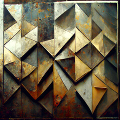 Wall Mural - abstract background with triangles