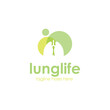© abypakeye - Lung Life Logo Design Template with lung icon and fresh. Perfect for business, company, restaurant, mobile, app, etc